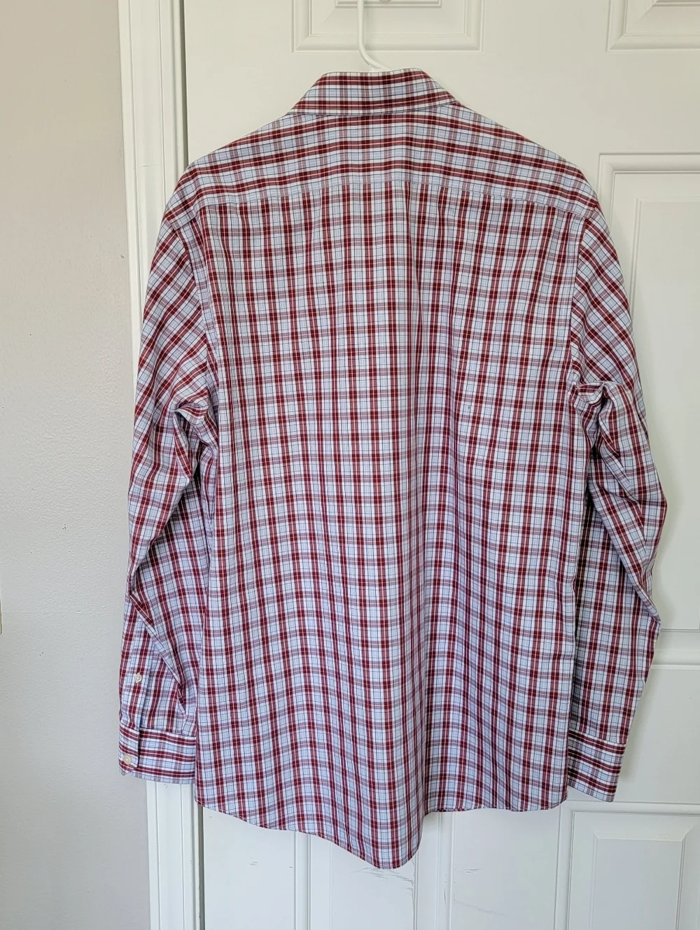Banana Republic Non Iron Tailored Slim Fit Plaid Button Long Sleeve Shirt Large